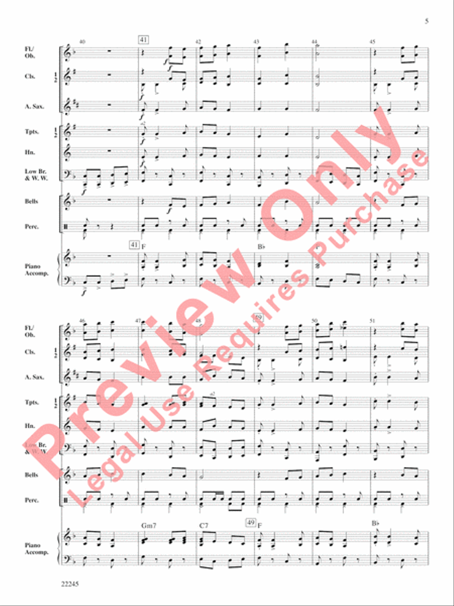 Honor Roll March Honor Roll March Concert Band scores gallery preview page 6