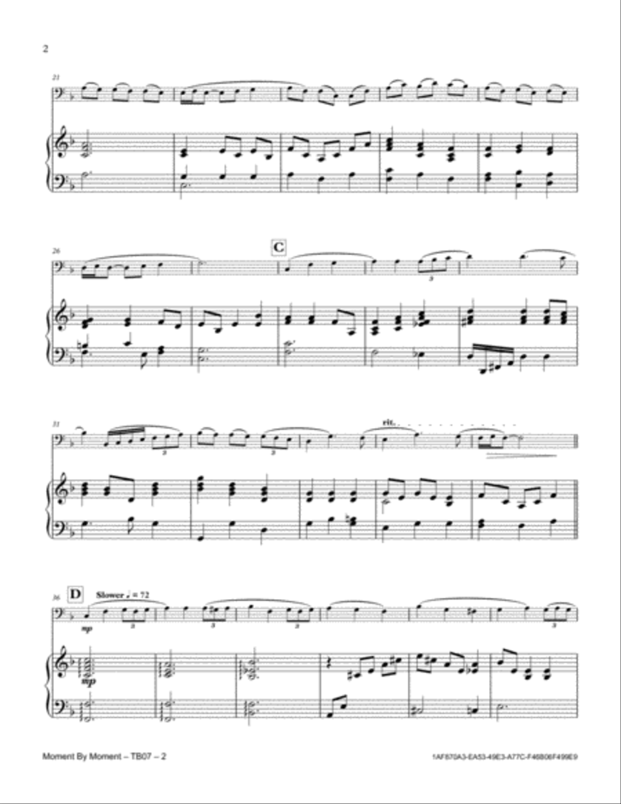 Moment By Moment Piano scores gallery preview page 2