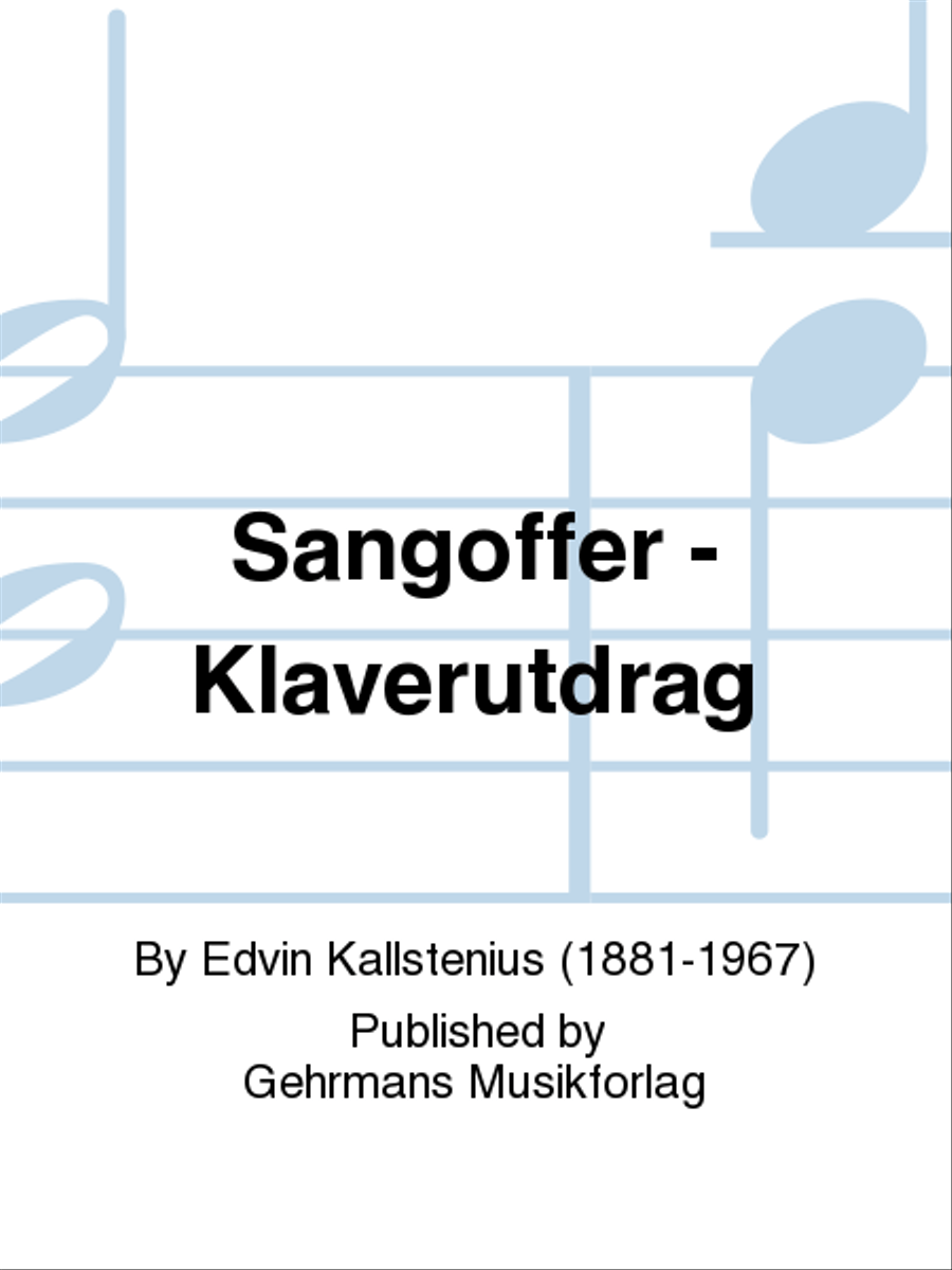 Sangoffer - Klaverutdrag