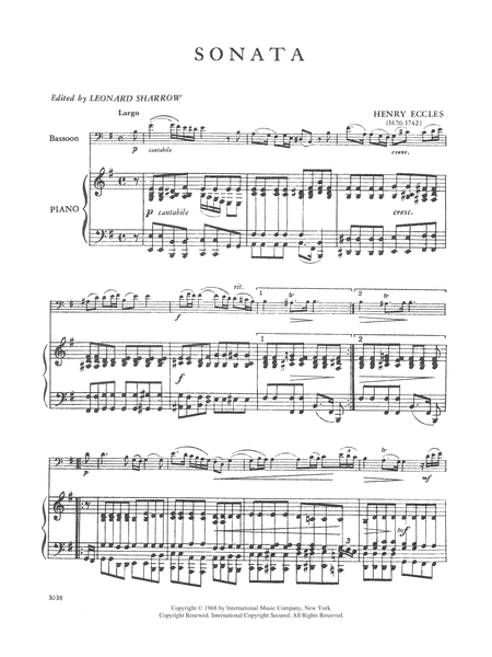 Sonata In G Minor