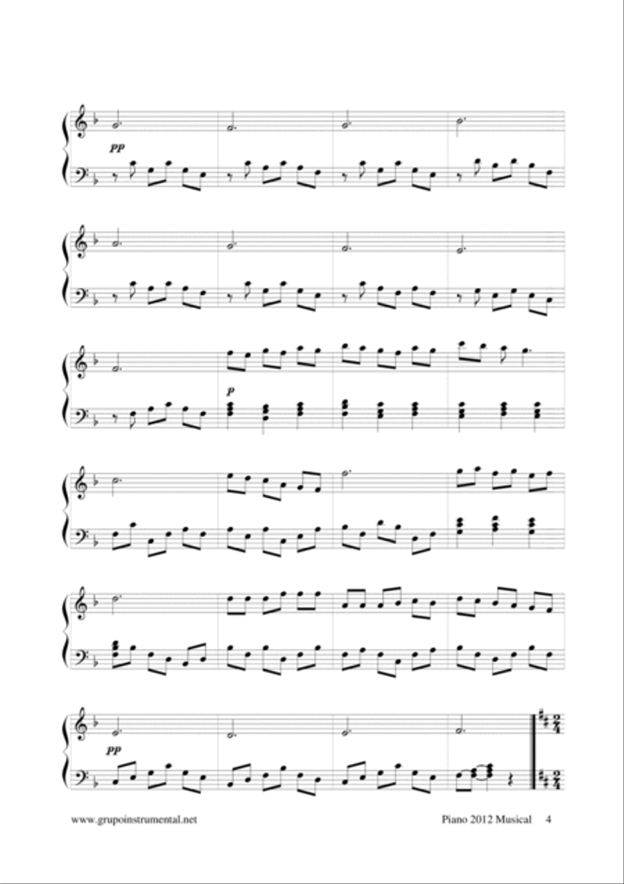 Piano 2012 Musical