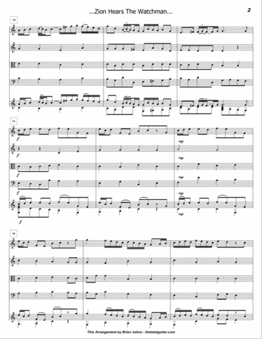 Main Theme Adapted from Movement 4 of the Chorale 