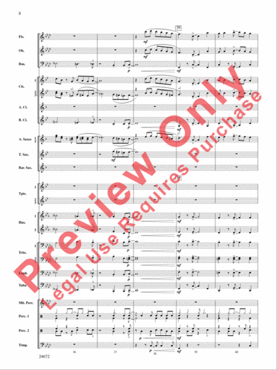 Buenaventura Concert Band scores gallery preview page 9