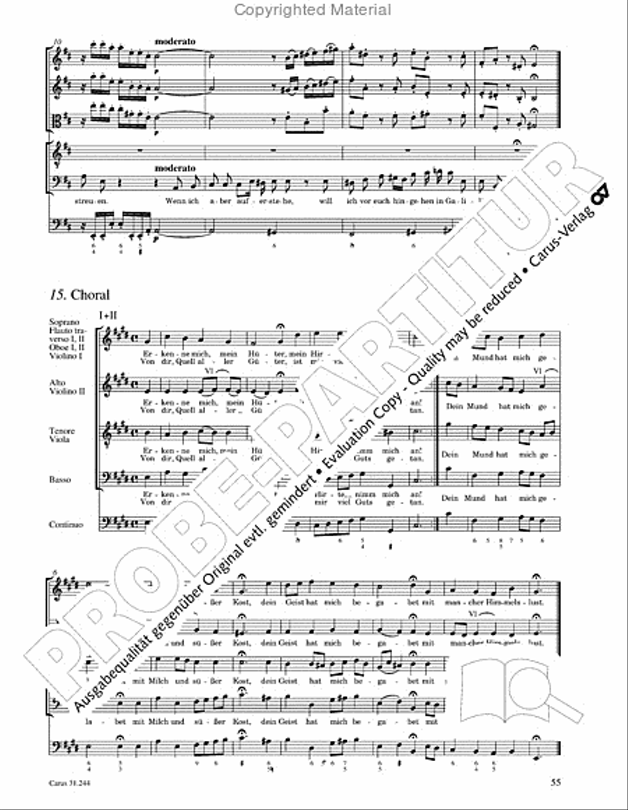 St. Matthew Passion (Matthaus-Passion) 4-Part scores gallery preview page 57