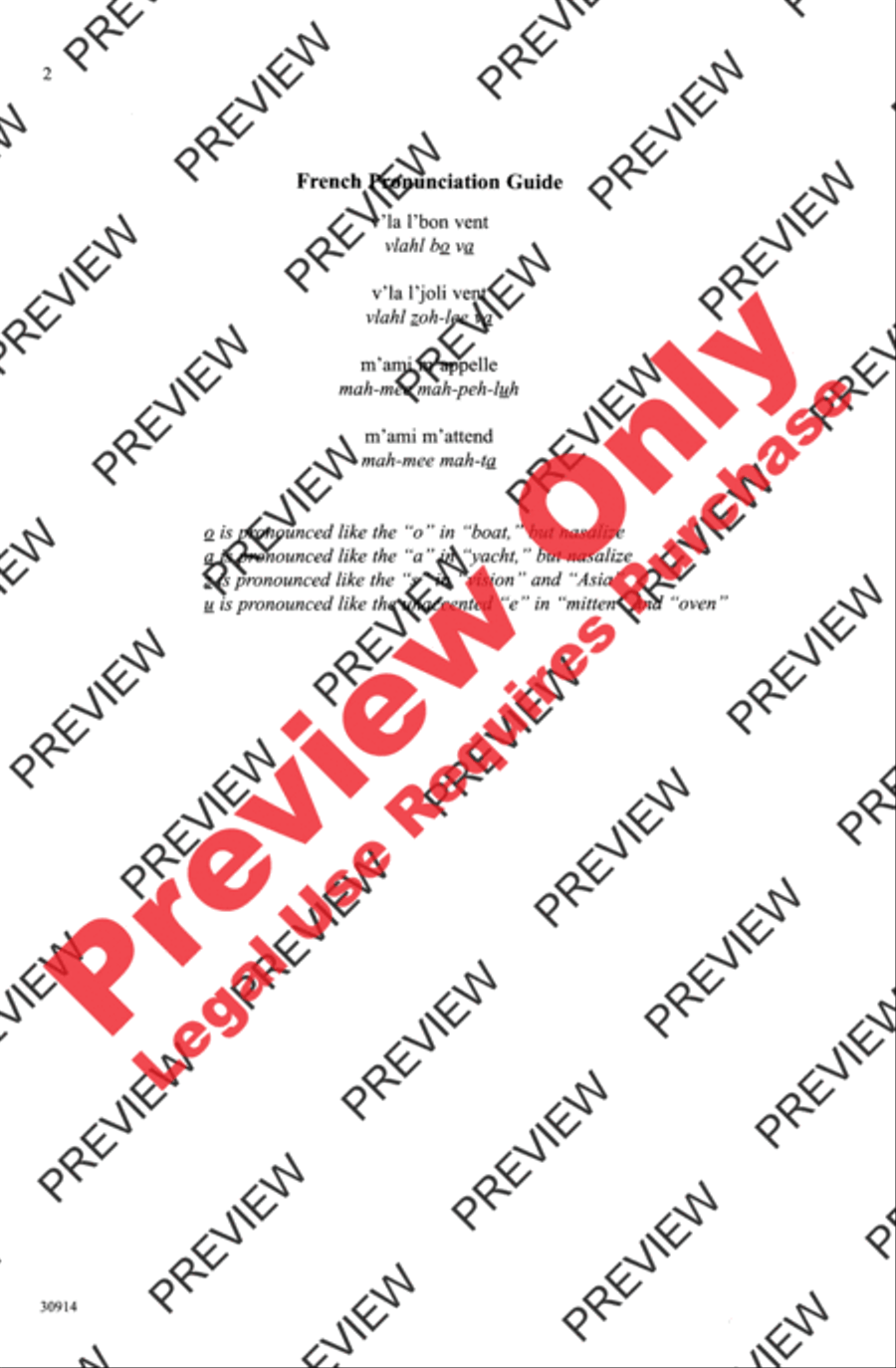 V'la l'Bon Vent V'la l'Bon Vent 2-Part scores gallery preview page 2