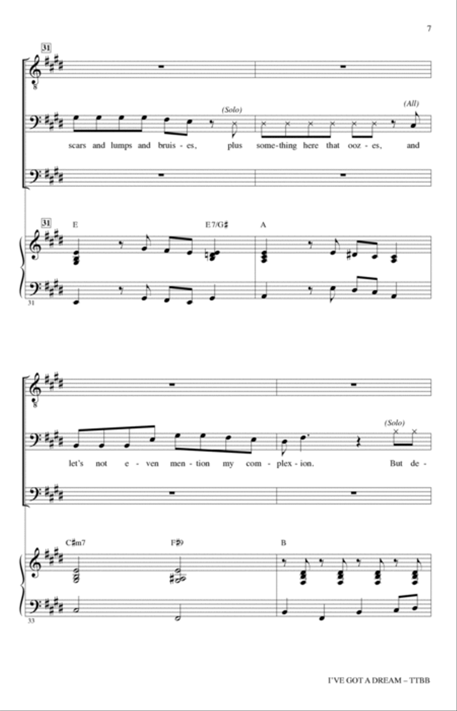 I've Got A Dream (from Tangled) (arr. Roger Emerson) TTBB scores gallery preview page 6