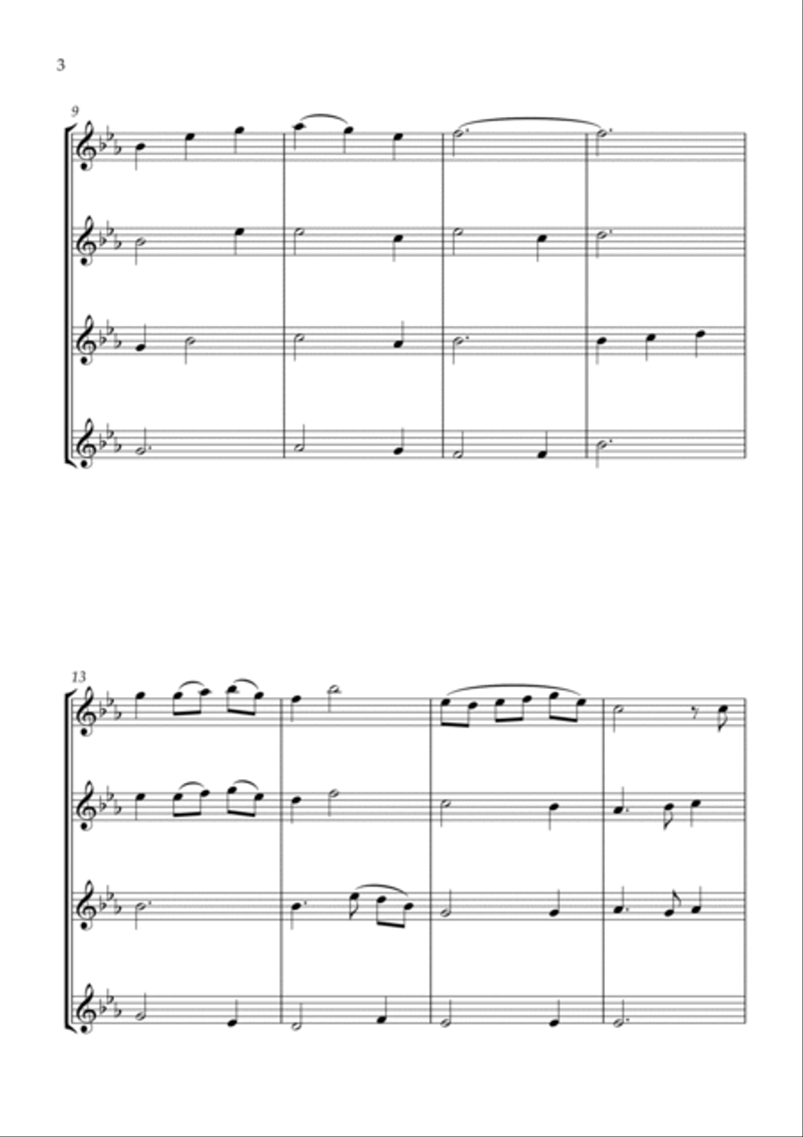 First Light - for Flute Quartet Flute Quartet scores gallery preview page 4