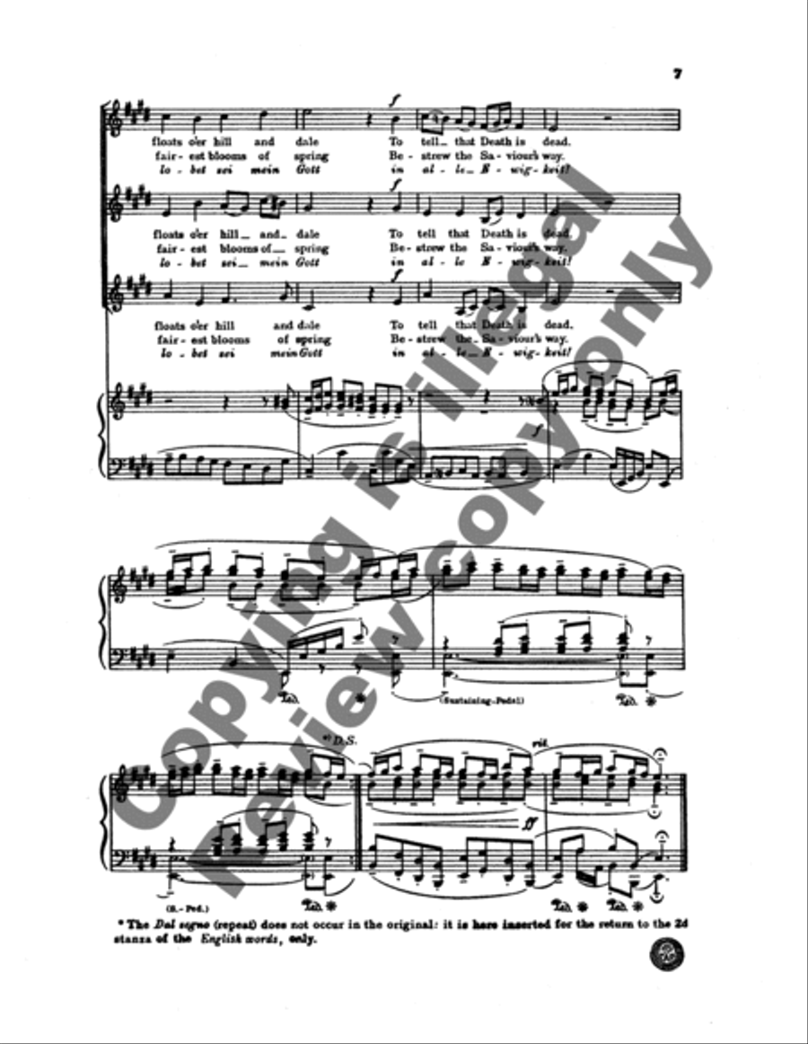 Dem wir das Heilig itzt (Awake, thou wintry earth) SSA scores gallery preview page 8