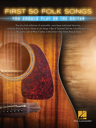 Book cover for First 50 Folk Songs You Should Play on Guitar