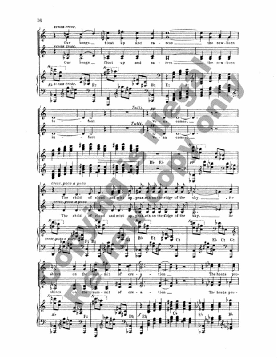 Choral Hymns from the Rig-Veda, Group 3 SSAA scores gallery preview page 19