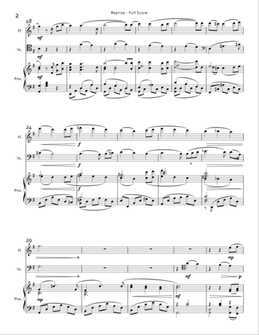 Reprise Flute scores gallery preview page 2