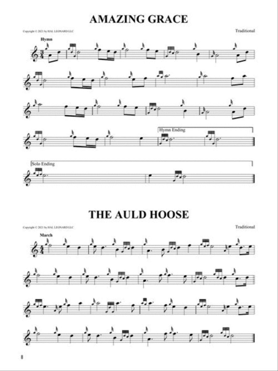 Hal Leonard Bagpipe Tune Book Bagpipe Sheet Music Sheet