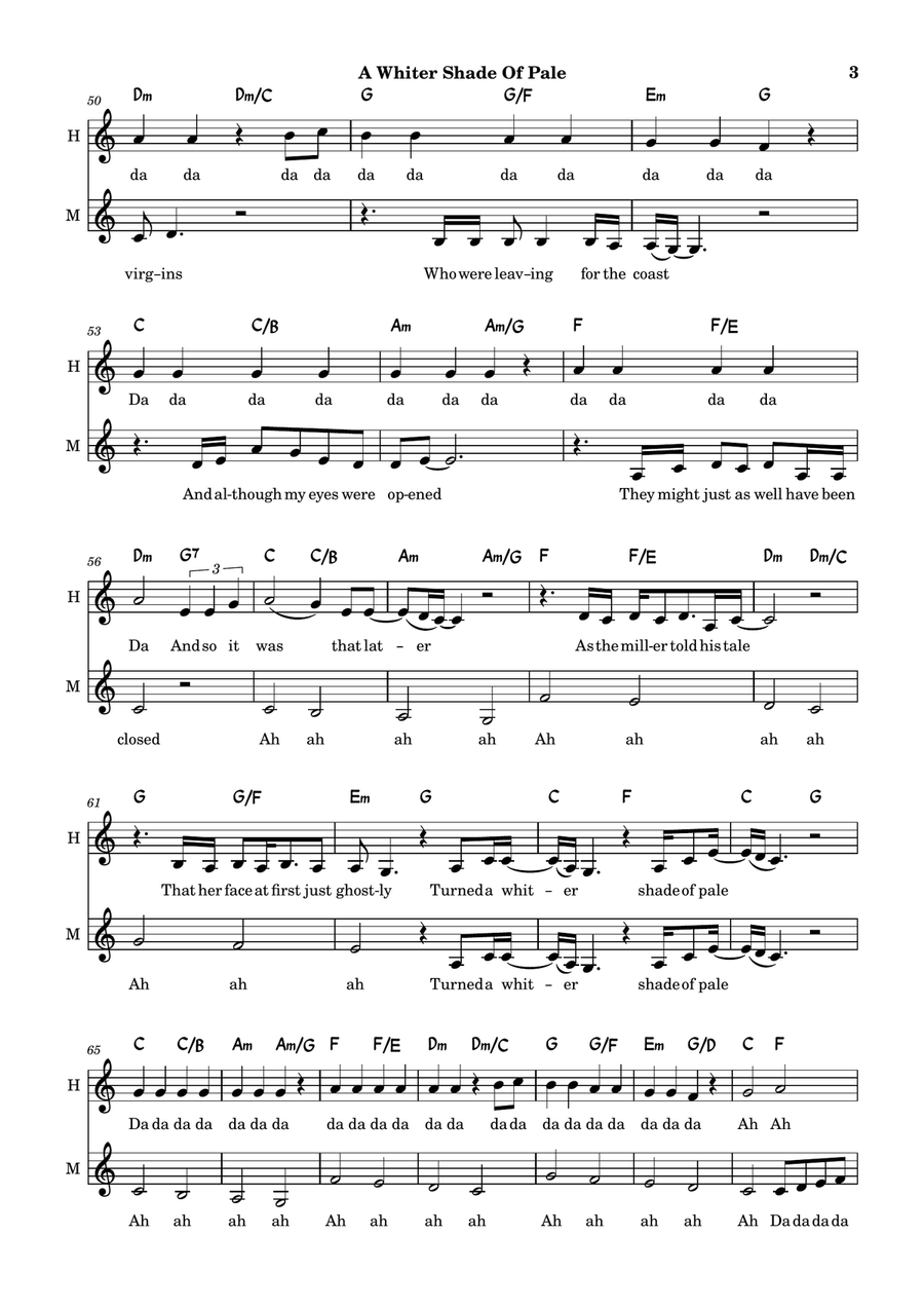 A Whiter Shade Of Pale A Whiter Shade Of Pale Acoustic Guitar scores gallery preview page 3