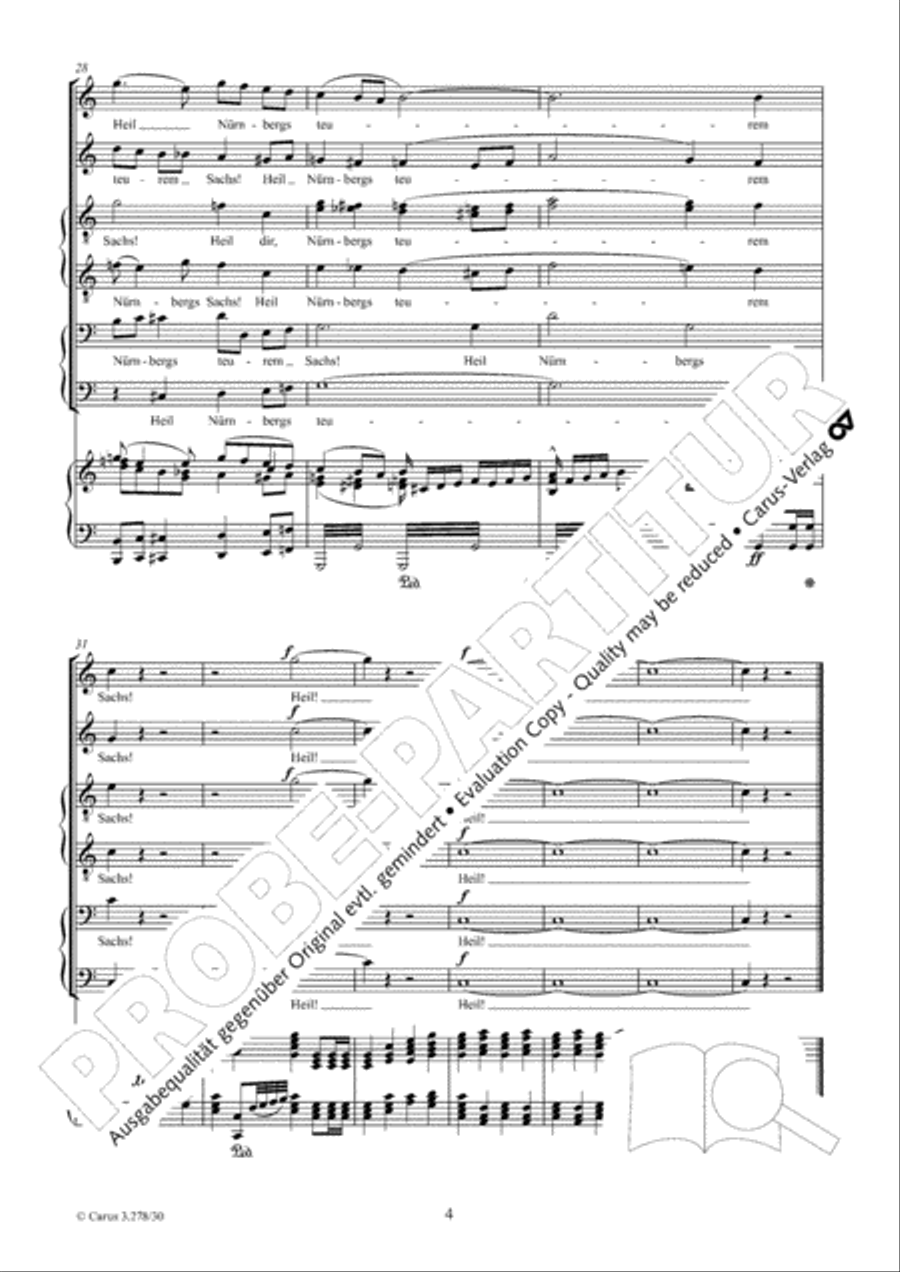 Wach auf! Es nahet gen den Tag Choir scores gallery preview page 5