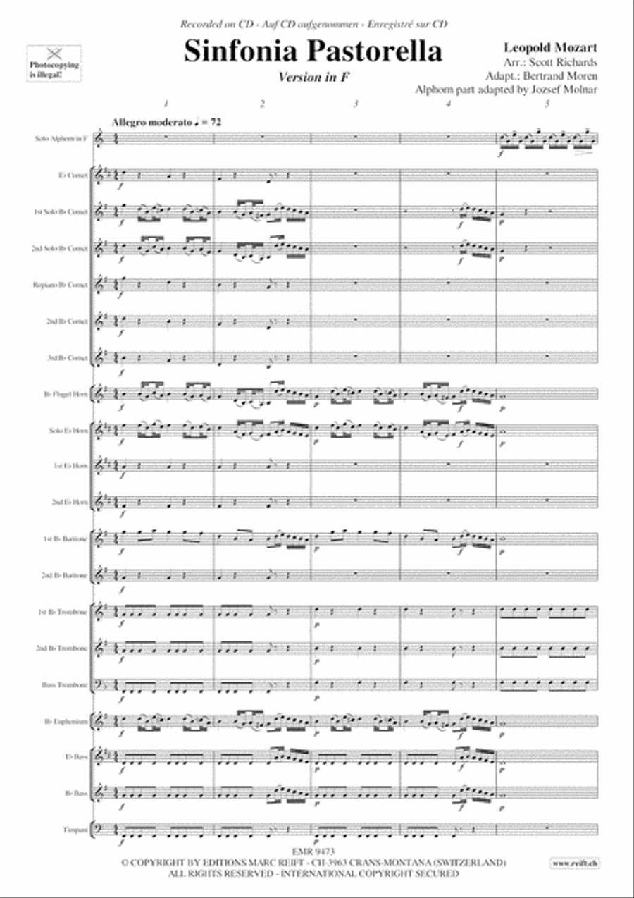 Sinfonia Pastorella Brass Band scores gallery preview page 4
