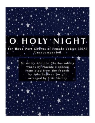 Book cover for O Holy Night - SSA A Cappella