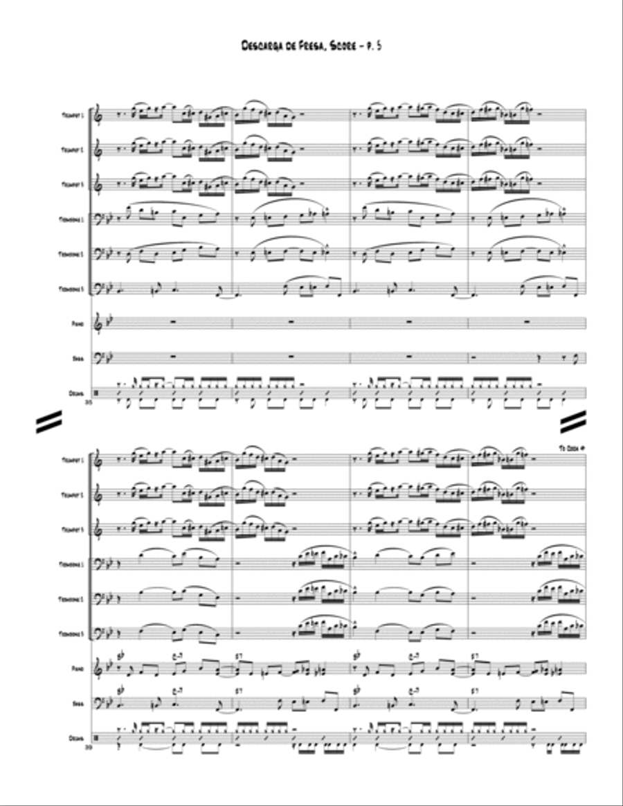 Descarga de Fresa Descarga de Fresa Brass Ensemble scores gallery preview page 6