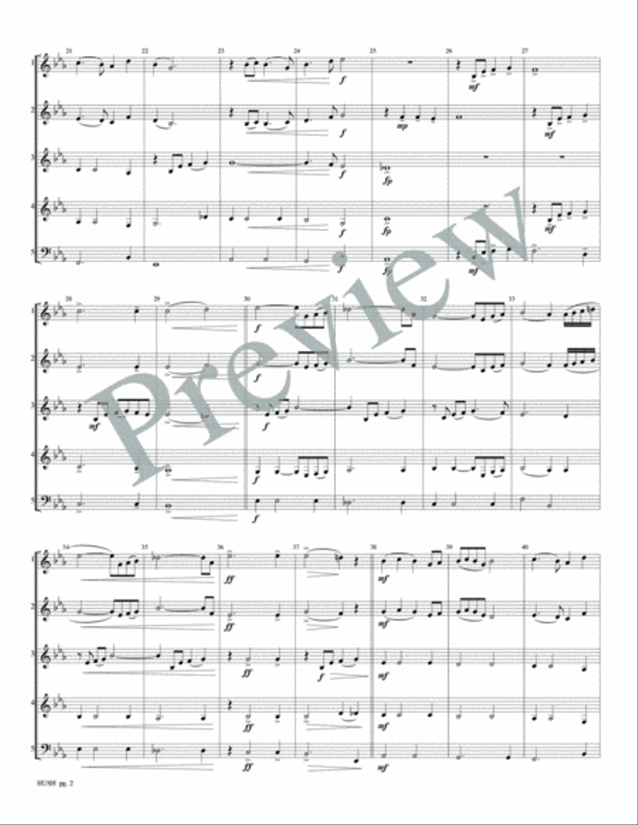 Hush Woodwind Quartet scores gallery preview page 4