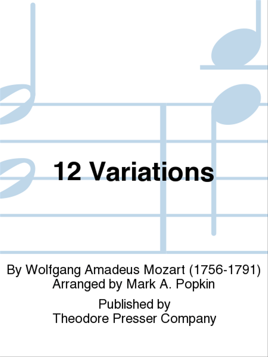 12 Variations Woodwind Quintet scores gallery preview page 1