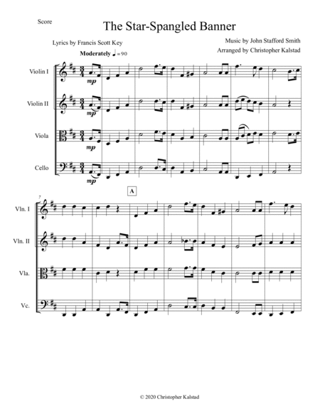 The Star-Spangled Banner (String Quartet) image number null