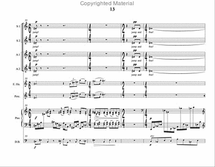 Song of Summer (choral score) SSAA scores gallery preview page 14