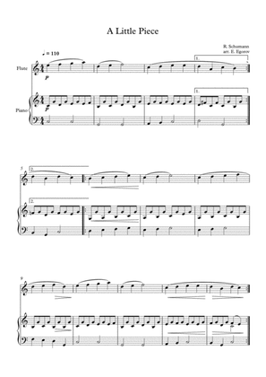 A Little Piece, Robert Schumann, For Flute & Piano