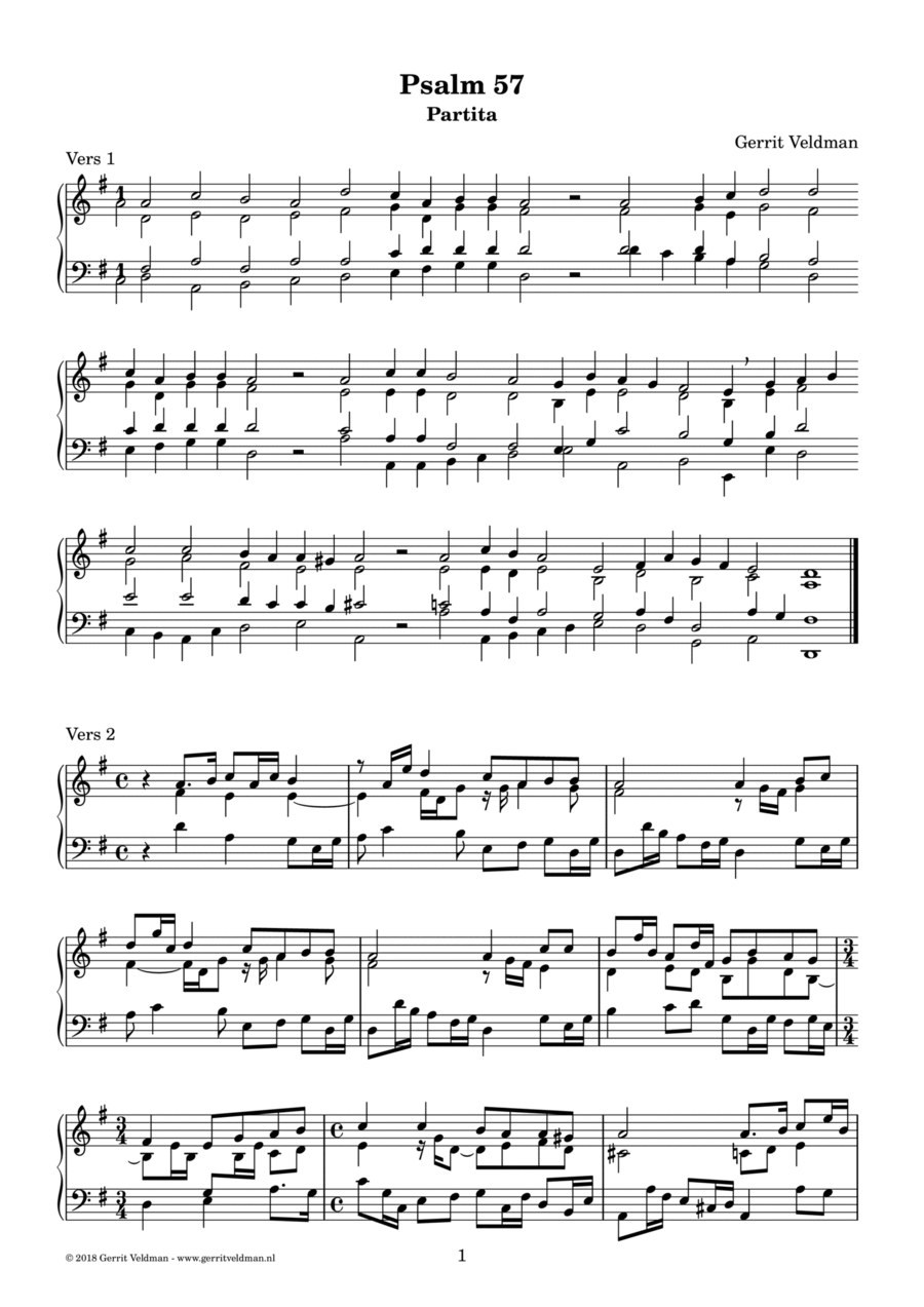 Psalm 57 (partita, manualiter) Organ Solo scores gallery preview page 1