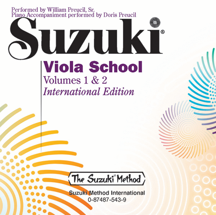 Suzuki Viola School, CD Volume 1 and 2 (Performed by William Preucil)