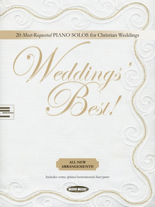Book cover for Weddings' Best! - Piano Folio