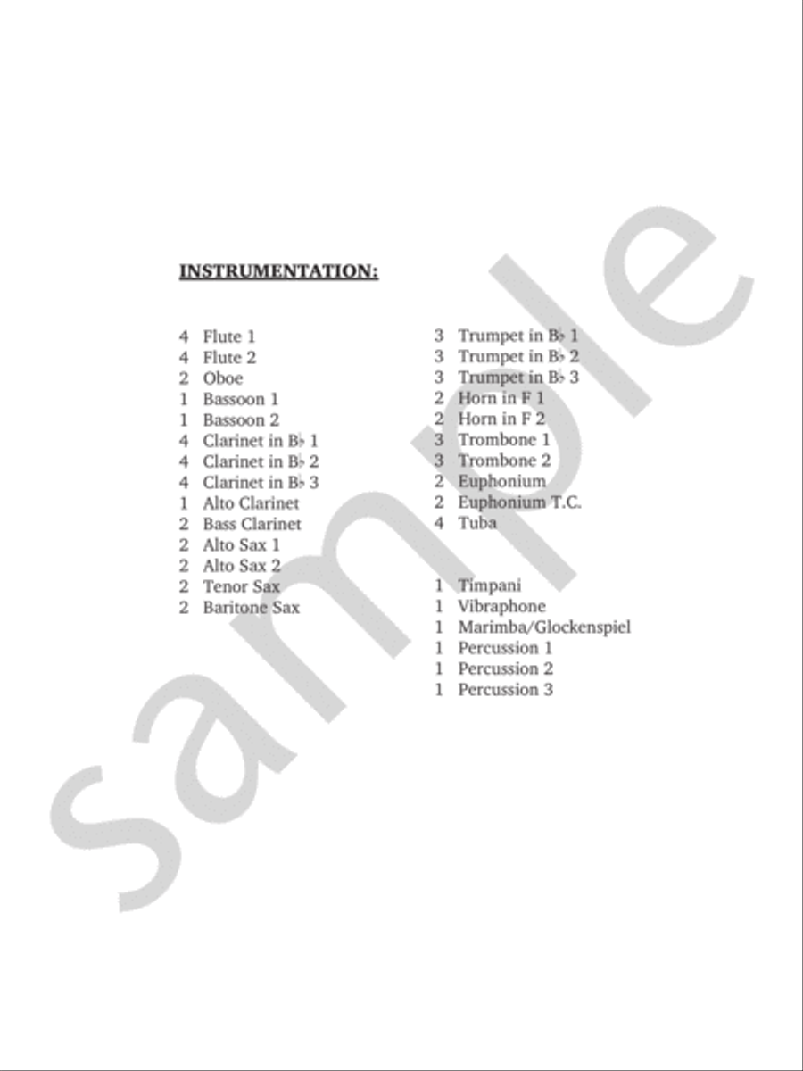 Spring Serenade Concert Band scores gallery preview page 3