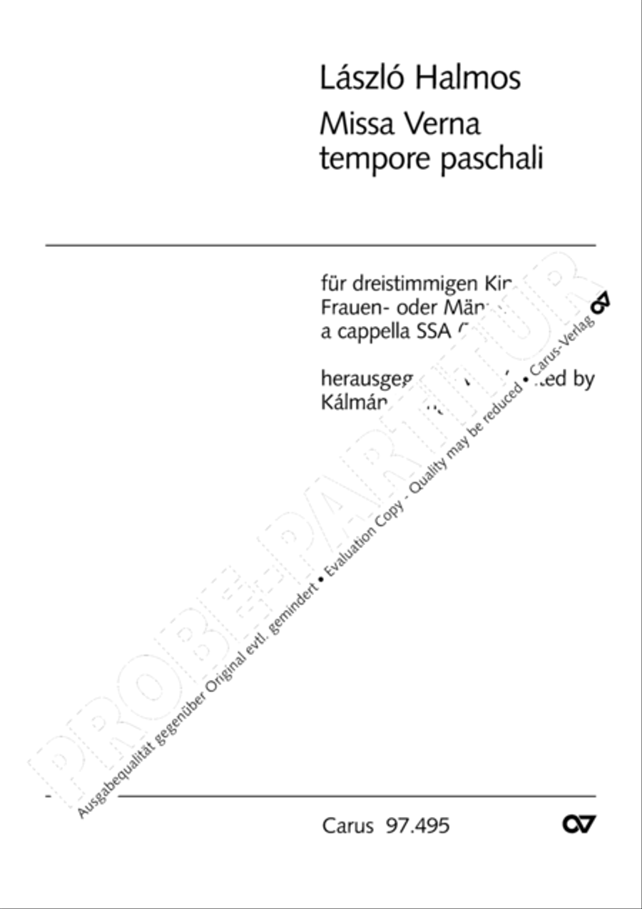 Missa Verna tempore paschali SSA scores gallery preview page 2
