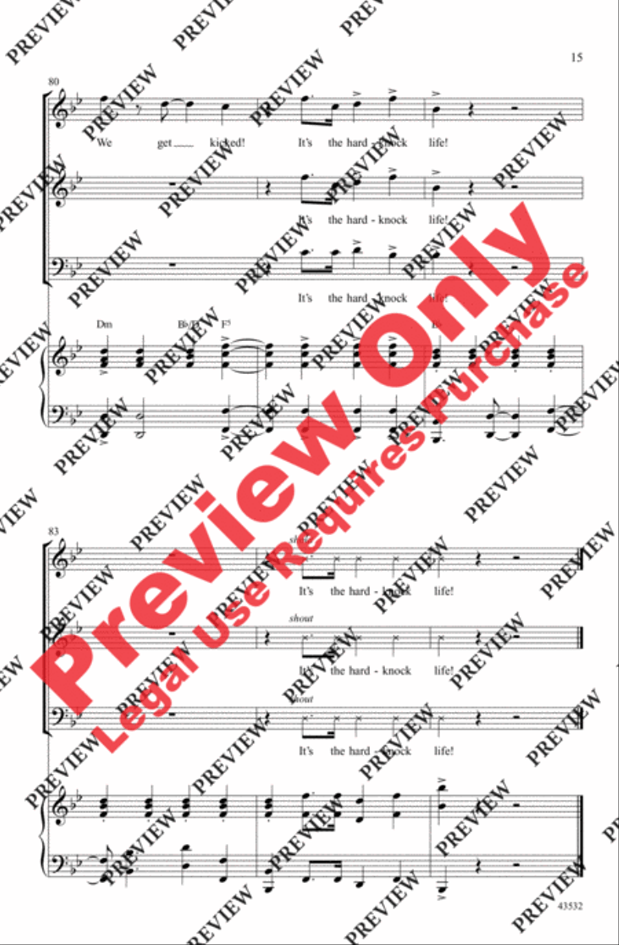 It's the Hard-Knock Life It's the Hard-Knock Life 3-Part scores gallery preview page 29