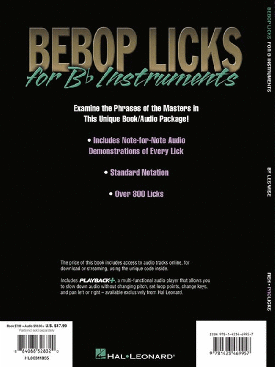 Bebop Licks for B-Flat Instruments B-Flat Instrument scores gallery preview page 8