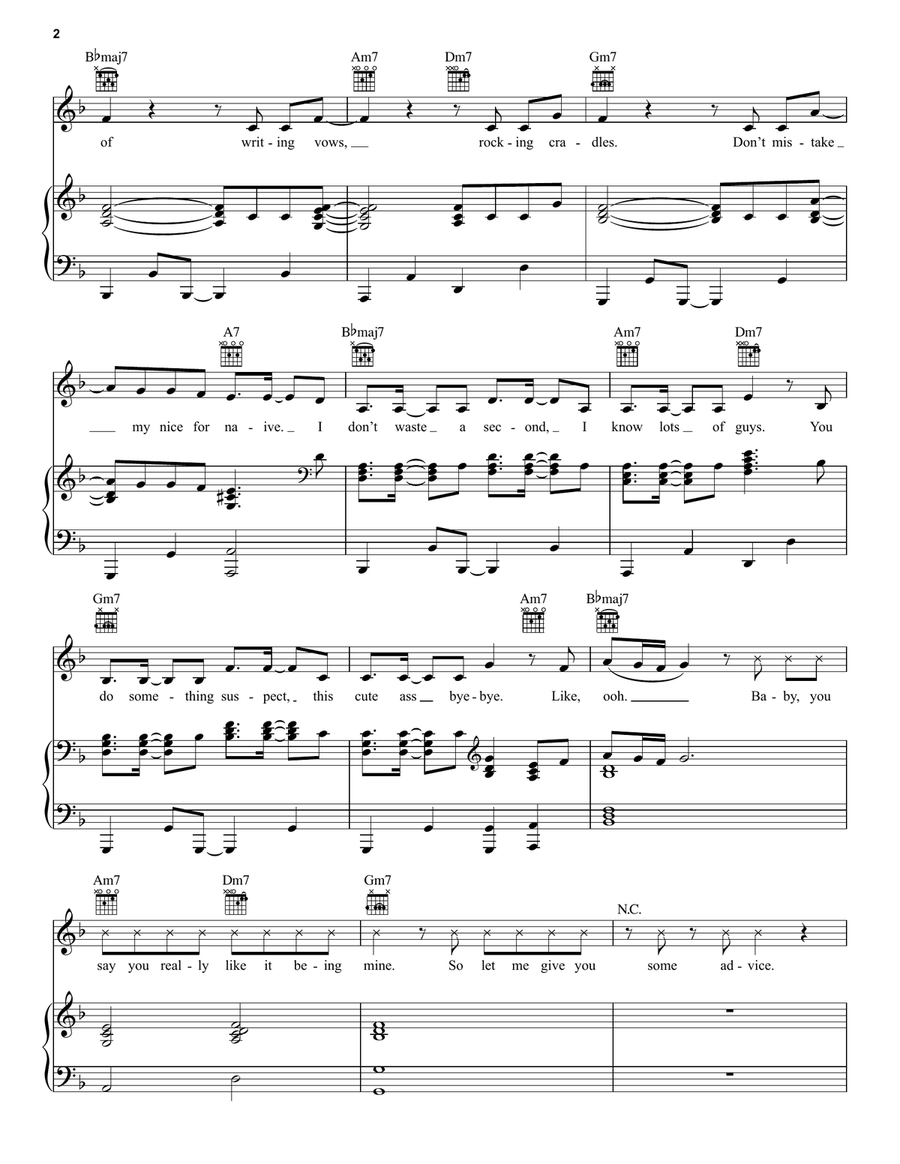 Good Graces Piano, Vocal, Guitar scores gallery preview page 2