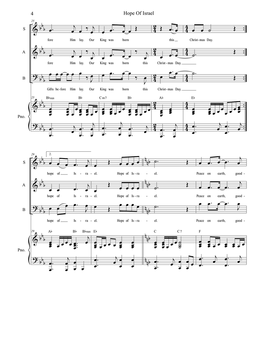 Hope Of Israel Hope Of Israel 3-Part scores gallery preview page 4