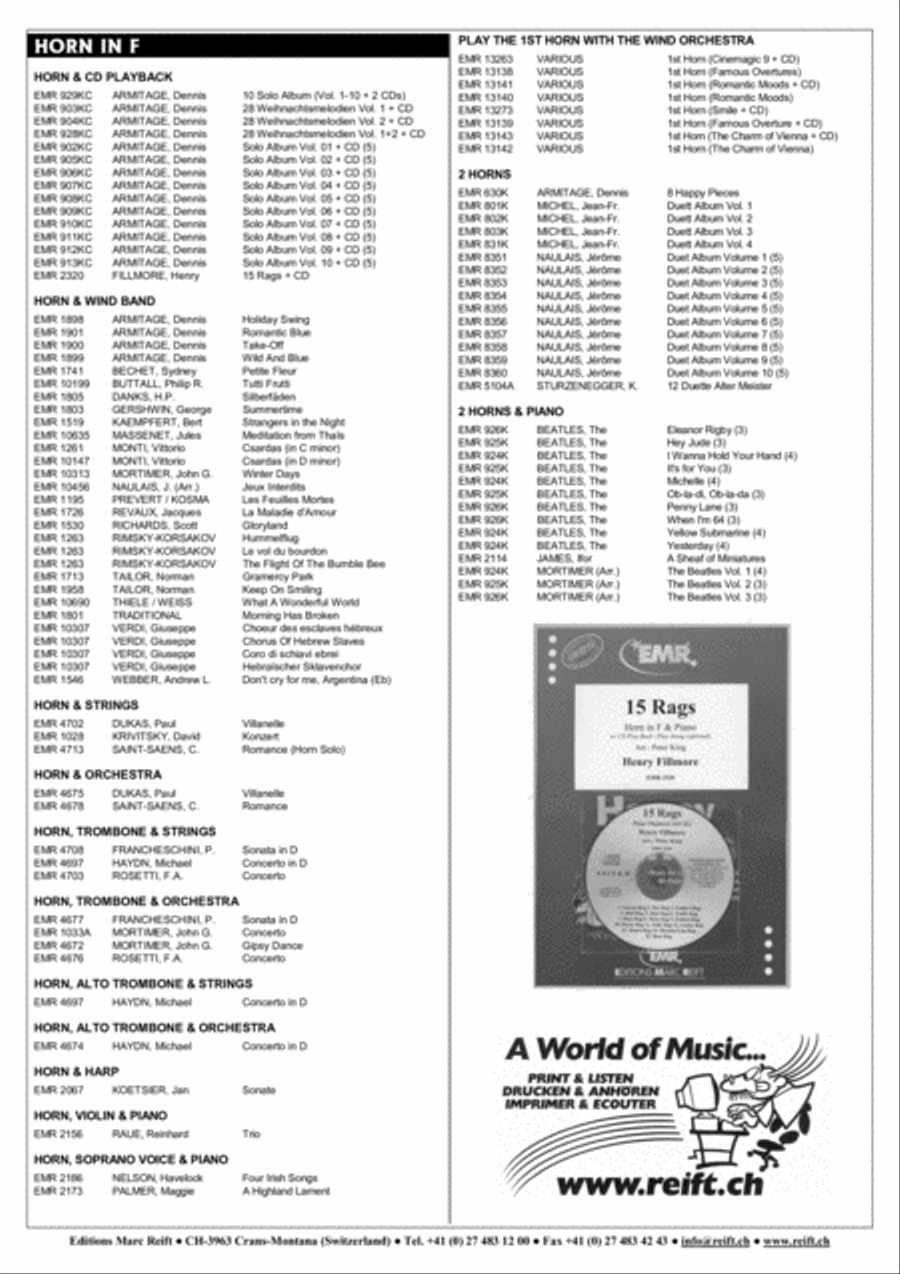 Bess, You Is My Woman Now Horn scores gallery preview page 6