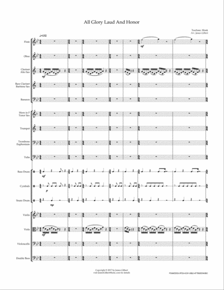 All Glory Laud And Honor Full Orchestra scores gallery preview page 2