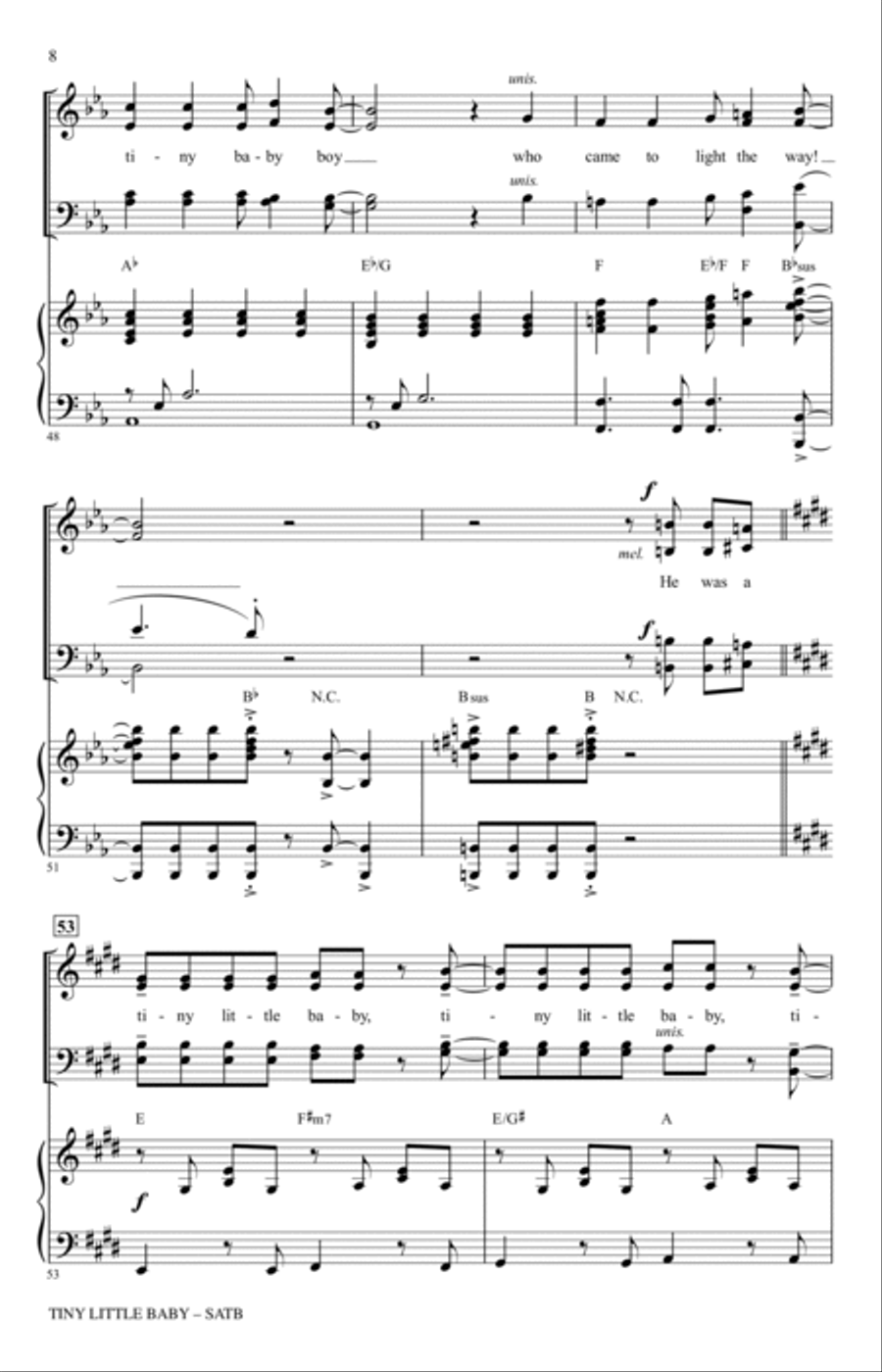 Tiny Little Baby (arr. Sean Paul) 4-Part scores gallery preview page 6