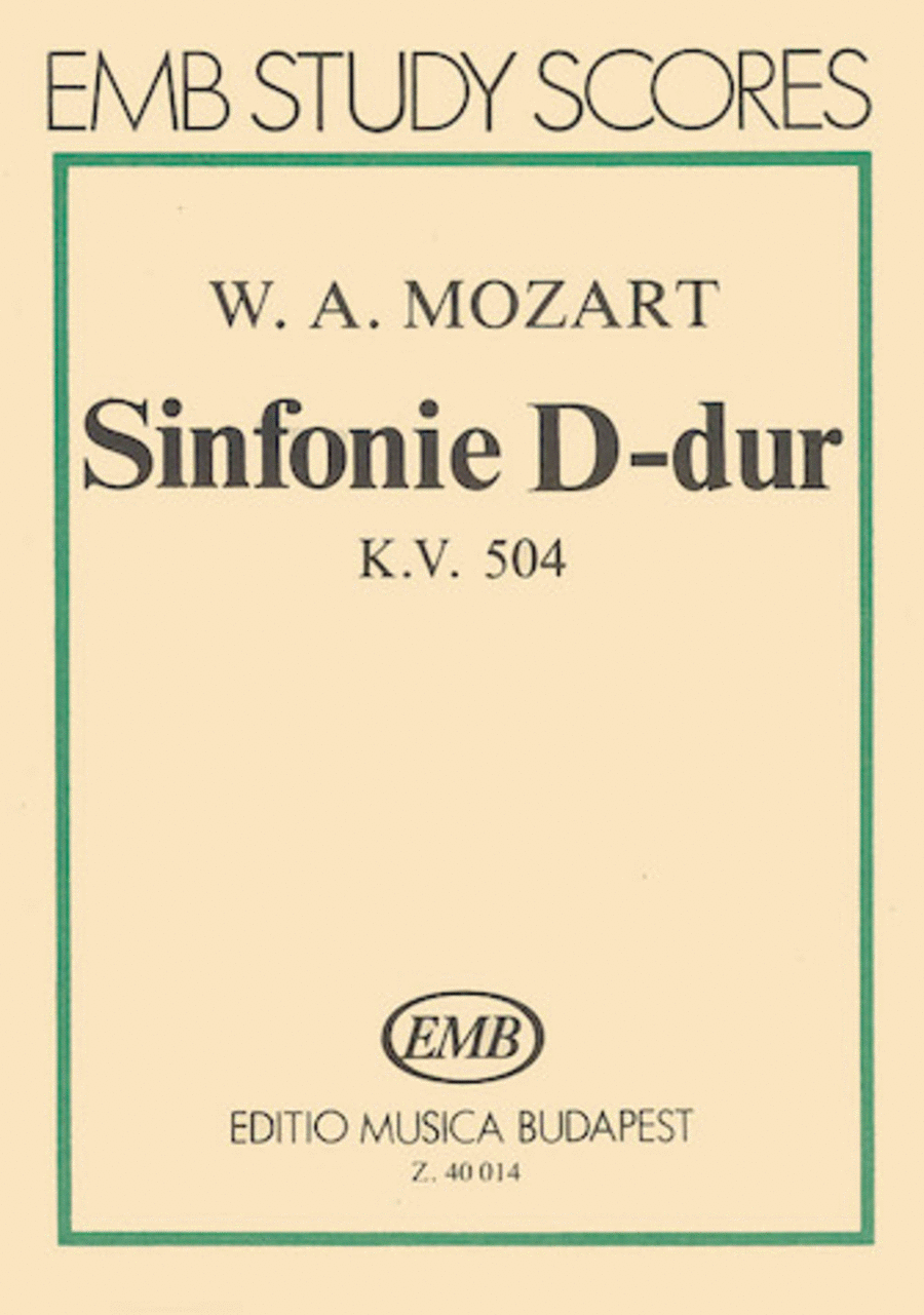 Symphony No. 38 in D Major, K. 504 