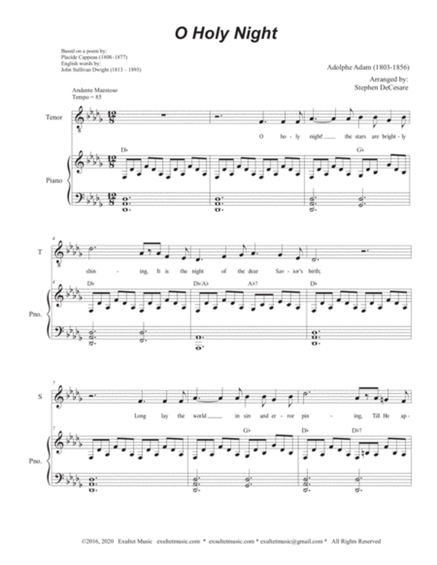 O Holy Night (2-part choir (Soprano & Tenor) - Alternate Version) image number null
