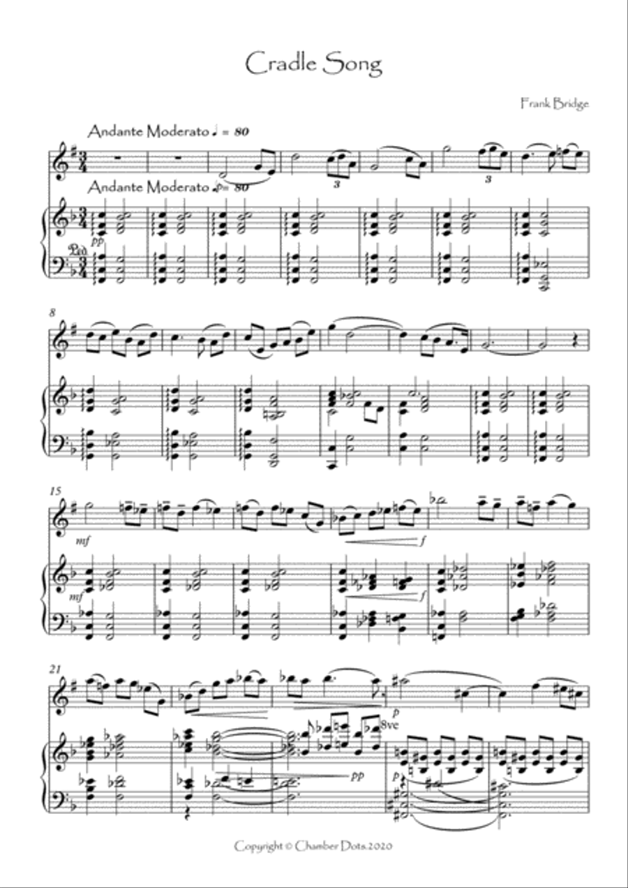 Cradle Song Cradle Song Bass Clarinet scores gallery preview page 2