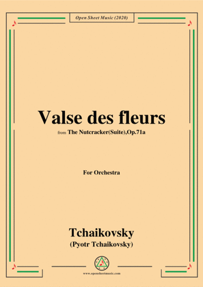 Book cover for Tchaikovsky-The Nutcracker(Suite),Op.71a,Part III(Valse des fleurs),for Orchestra