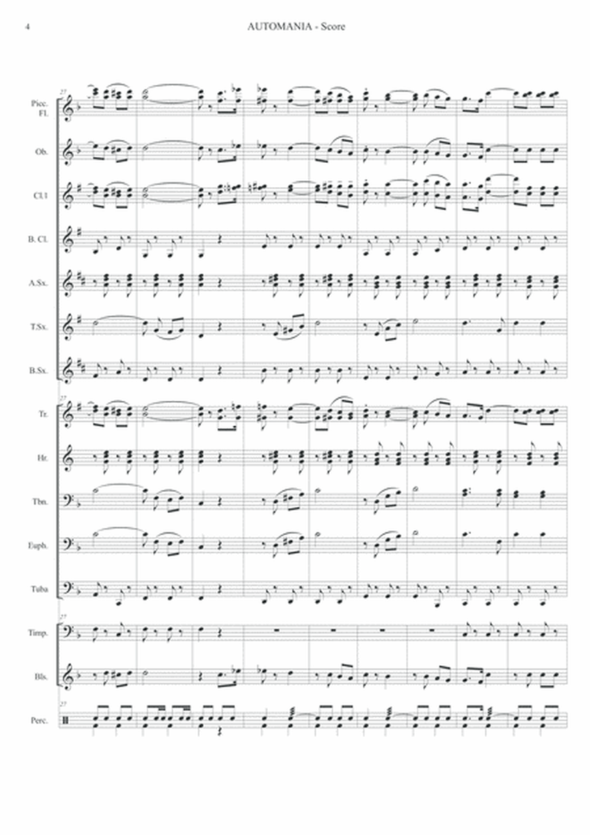 Automania - Galop / March - L.P. Laurendeau for Concert or Marching Band image number null