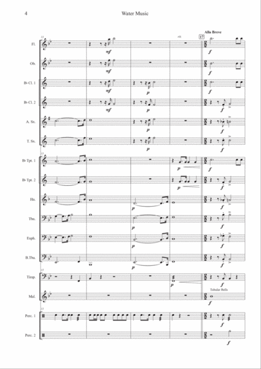 Water Music Concert Band scores gallery preview page 4