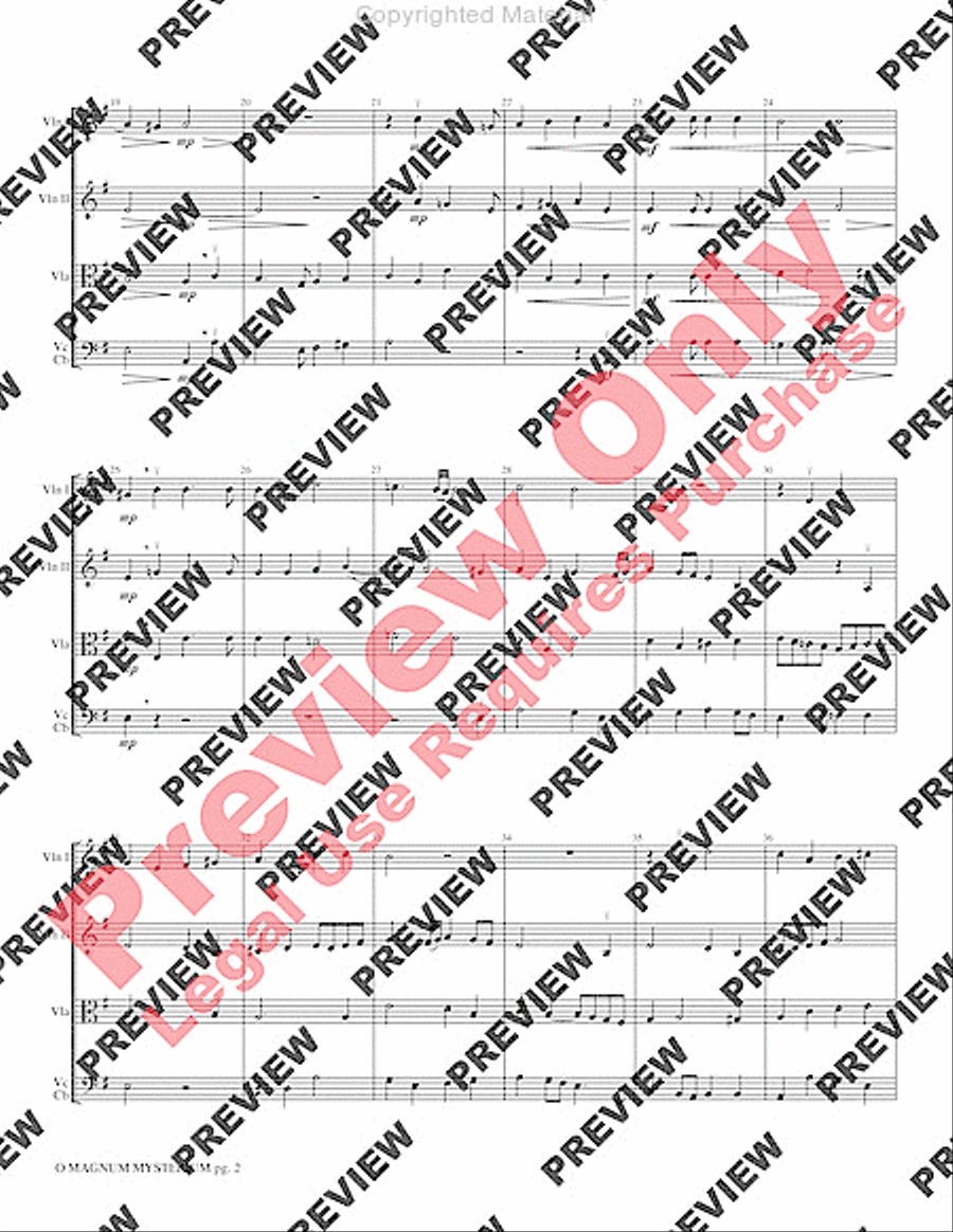 O Magnum Mysterium String Orchestra scores gallery preview page 5
