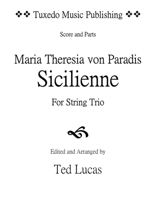 SICILIENNE, for String Trio