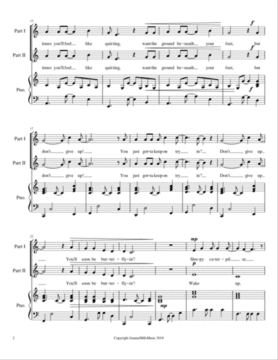 Butterflyin' 2-Part scores gallery preview page 3