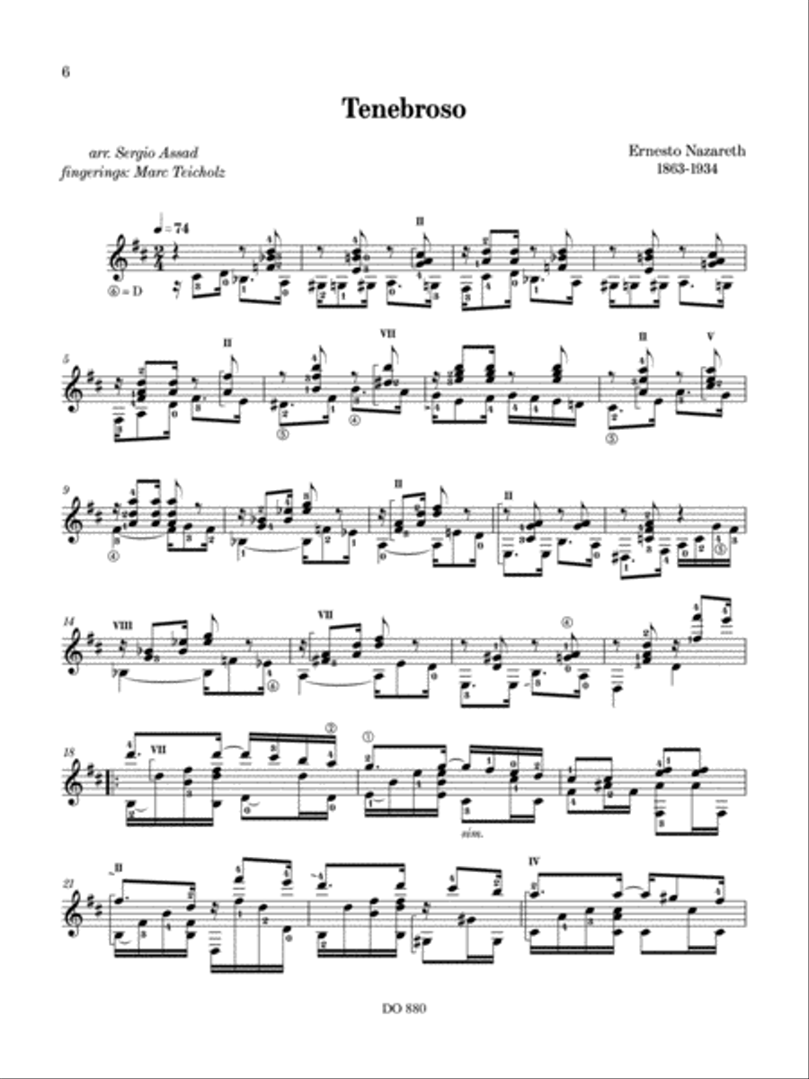 The Music of Ernesto Nazareth Classical Guitar scores gallery preview page 6