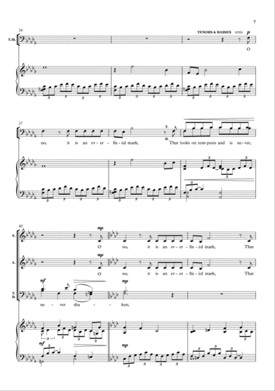The Marriage of True Minds 4-Part scores gallery preview page 5