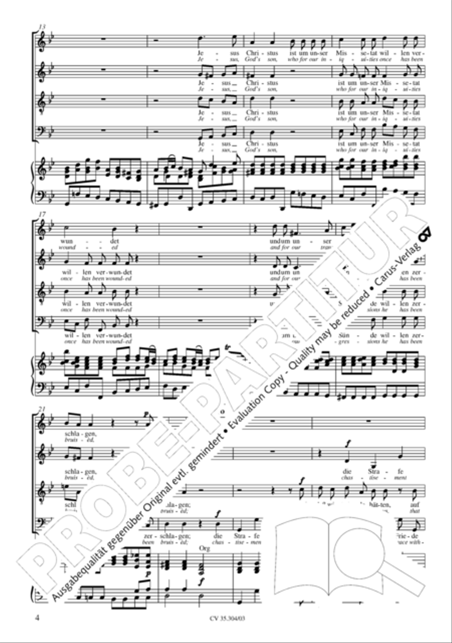 St. Mark Passion (Markus-Passion) 4-Part scores gallery preview page 5